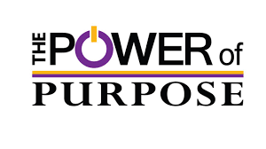 Text: "The Power of Purpose" logo.
